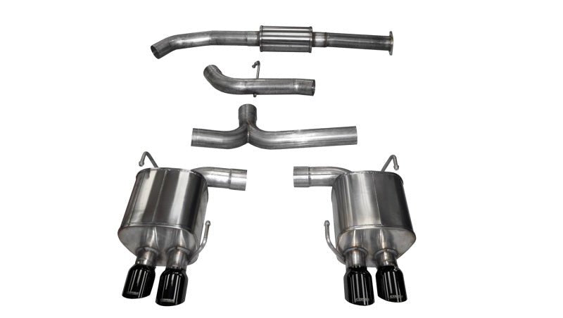 Corsa 2015 Subaru WRX Cat Back Exhaust, Black Quad 3.5in Tips *Sport* - Crew Original