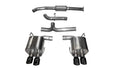 Corsa 2015 Subaru WRX Cat Back Exhaust, Black Quad 3.5in Tips *Sport* - Crew Original