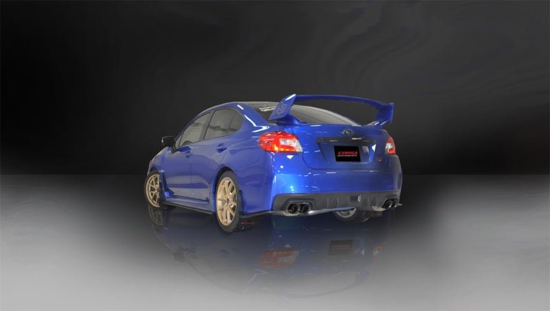 Corsa 2015 Subaru WRX Cat Back Exhaust, Black Quad 3.5in Tips *Sport* - Crew Original