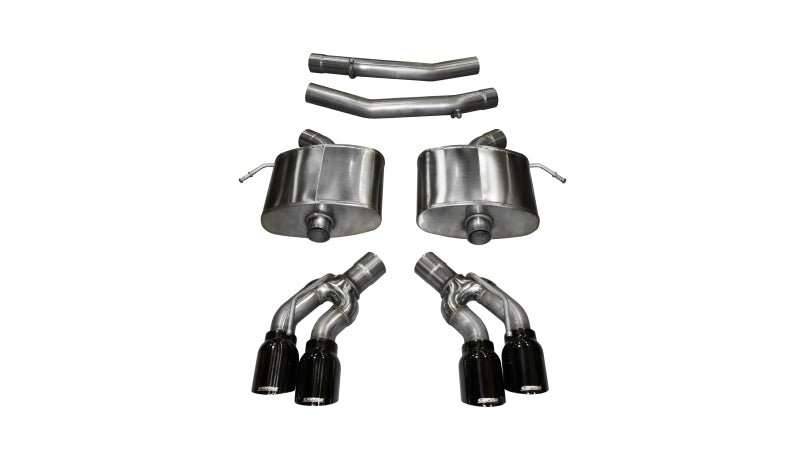 Corsa 2016 Cadillac CTS V 6.2L V8 2.75in Black Xtreme Axle-Back Exhaust - Crew Original