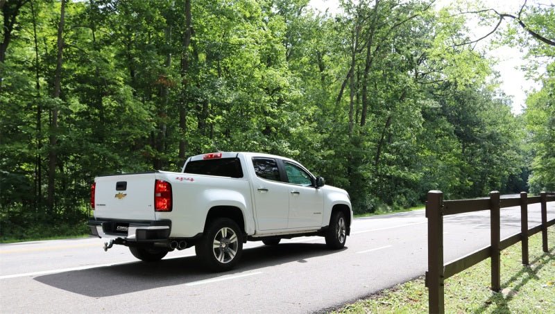 Corsa 2017 Chevrolet Colorado 3.7L Extended Cab Sport Cat-Back System Single Rear Exit Black Tips - Crew Original