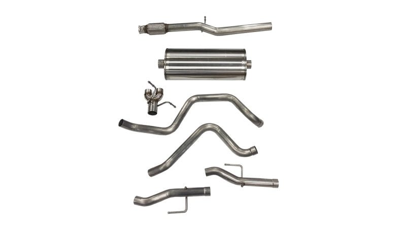 Corsa 2019 Chevrolet Silverado / GMC SIerra 1500 3in Sport Cat-Back Dual Rear Exit - Crew Original