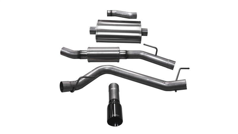 Corsa 2020 Jeep Gladiator JT 3.0in Cat-Back Single Touring Side Exit w/ 4.0in Black Tip - Crew Original