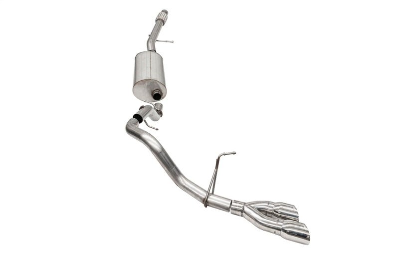 Corsa 21-22 Chevrolet Suburban 5.3L 4WD Single Side 3in Sport Cat-Back 4in Polished DW Round Tip - Crew Original
