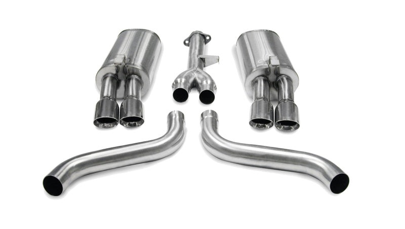 Corsa 86-91 Chevrolet Corvette C4 5.7L V8 L98 Polished Sport Cat-Back Exhaust - Crew Original