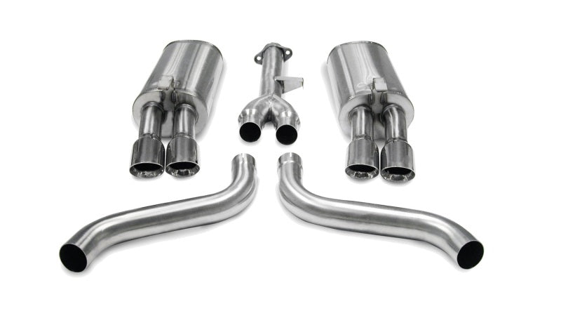 Corsa 86-91 Chevrolet Corvette C4 5.7L V8 L98 Polished Sport Cat-Back Exhaust - Crew Original