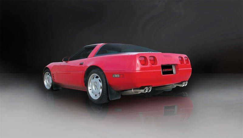 Corsa 86-91 Chevrolet Corvette C4 5.7L V8 L98 Polished Sport Cat-Back Exhaust - Crew Original