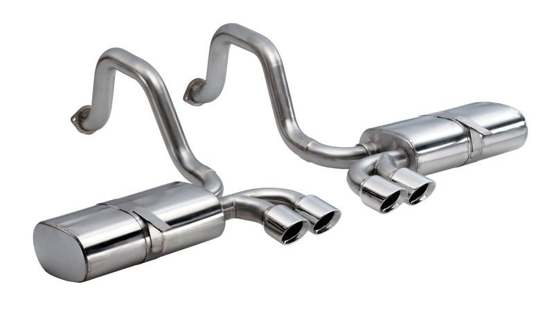 Corsa 97-04 Chevrolet Corvette C5 Z06 5.7L V8 Polished Sport Axle-Back Exhaust - Crew Original