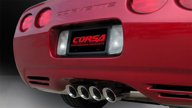 Corsa 97-04 Chevrolet Corvette C5 Z06 5.7L V8 Polished Sport Axle-Back Exhaust - Crew Original