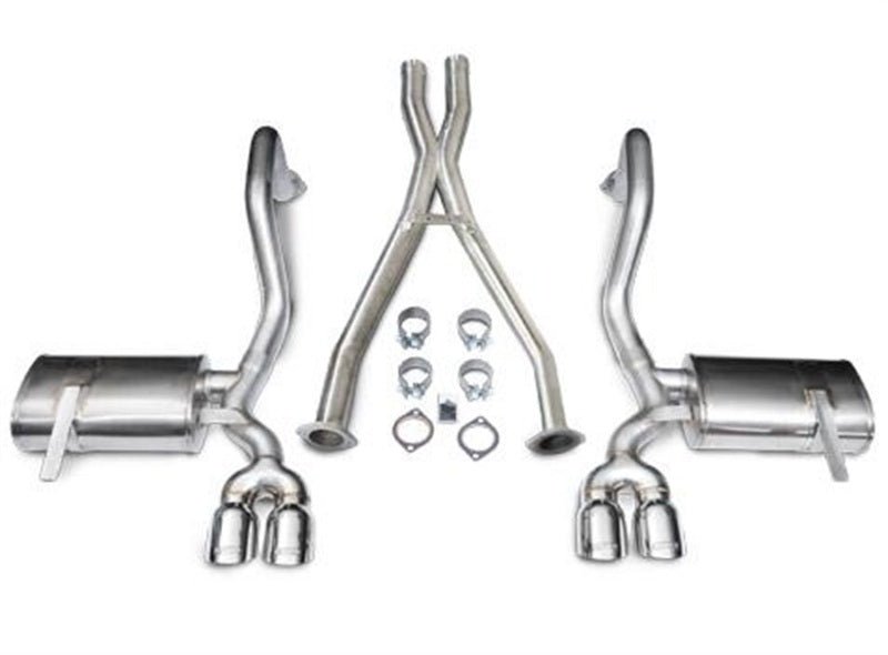 Corsa 97-04 Chevrolet Corvette C5 Z06 5.7L V8 Polished Xtreme Cat-Back + XO Exhaust - Crew Original