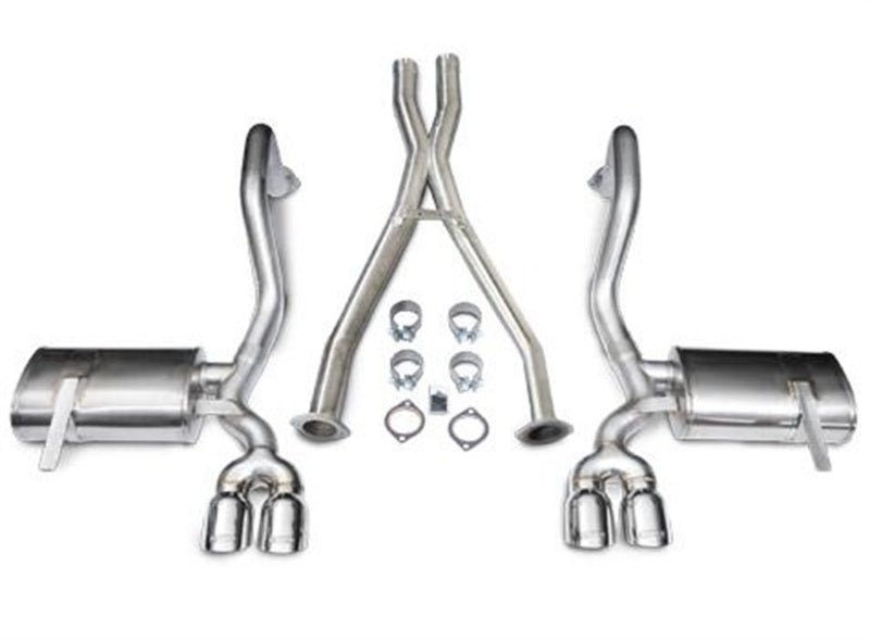 Corsa 97-04 Chevrolet Corvette C5 Z06 5.7L V8 Polished Xtreme Cat-Back + XO Exhaust - Crew Original