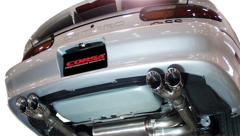Corsa 98-02 Chevrolet Camaro Convertible Z28 5.7L V8 LS1 Polished Sport Cat-Back Exhaust - Crew Original