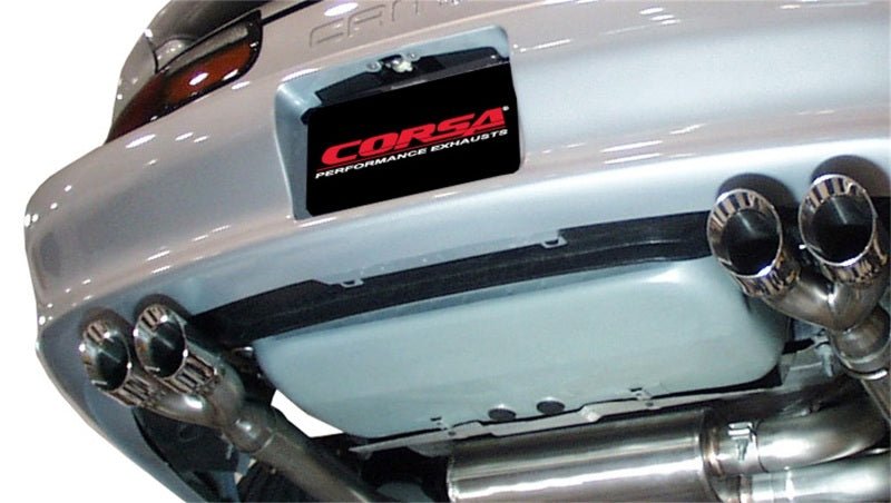 Corsa 98-02 Chevrolet Camaro Convertible Z28 5.7L V8 LS1 Polished Sport Cat-Back Exhaust - Crew Original