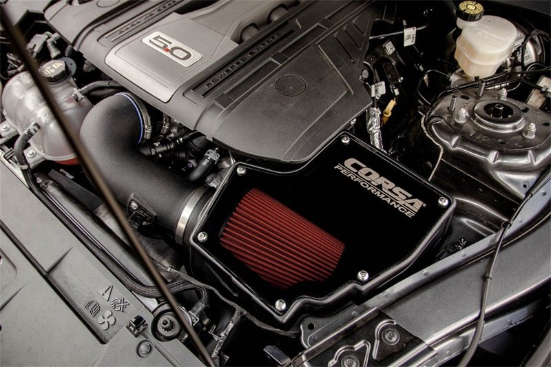 Corsa Air Intake DryTech 3D Closed Box 18-20 Ford Mustang GT 5.0L V8 - Crew Original
