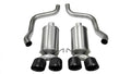 Corsa Black Xtreme Axle-Back Exhaust w/Dual Black 3.5in Tips 09-13 Chevrolet Corvette C6 6.2L V8 - Crew Original