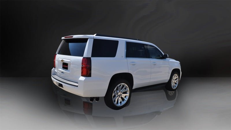 Corsa Cat Back Exhaust, Sport, 3in, Single Side Twin Polished 4in Tips, 2015 Chevy Tahoe/GMC Yukon - Crew Original