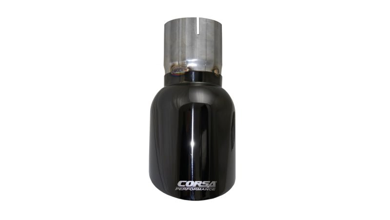 Corsa Single Universal 3.0in Inlet / 4.5in Outlet Black PVD Pro-Series Tip Kit - Crew Original