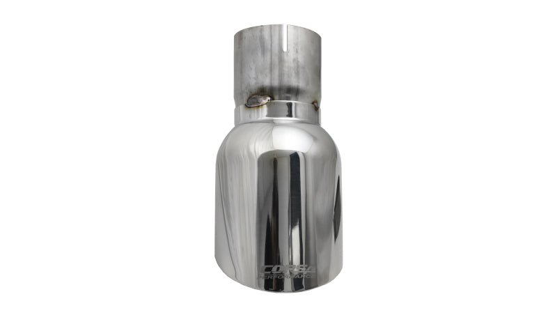 Corsa Single Universal 3.0in Inlet / 4.5in Outlet Polished Pro-Series Tip Kit - Crew Original