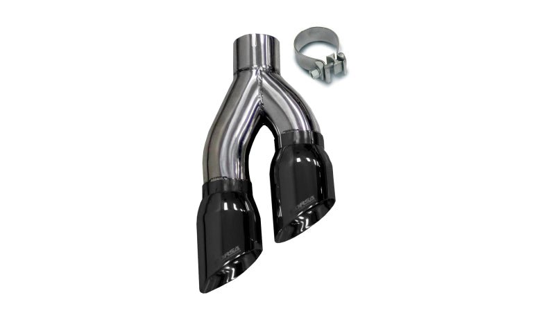 Corsa Universal Stainless Steel Exhaust Single Side Exit w/ 4in Black PVD Pro-Series Tip - Crew Original