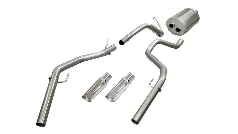 Corsa/dB 09-14 Dodge Ram Quad Cab/Short Bed 1500 4.7L V8 Polished Sport Cat-Back Exhaust - Crew Original