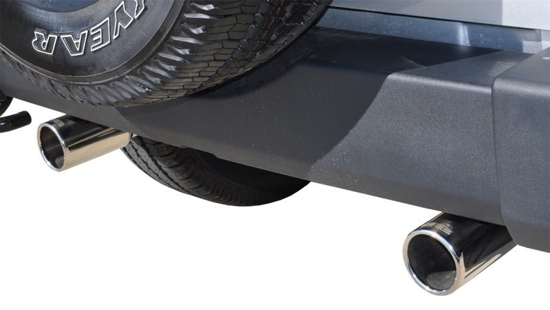 Corsa/dB Jeep 07-11 Wrangler 3.8L/12-14 Wrangler 3.6L Polished Sport Axle-Back Exhaust - Crew Original