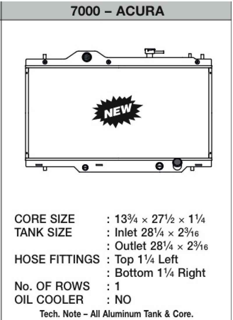 CSF 02-06 Acura RSX Radiator - Crew Original