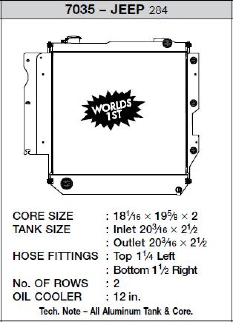 CSF 05-06 Jeep Wrangler Radiator - Crew Original
