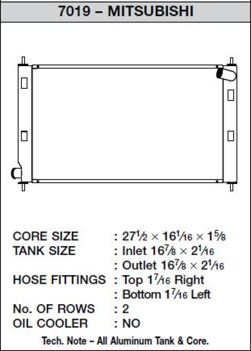 CSF 08-15 Mitsubishi Lancer Evo X Radiator - Crew Original