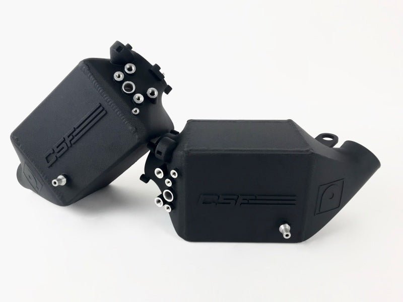 CSF 12-16 BMW M5 (F10) / 12-18 BMW M6 (F06/F12/F13) Twin Charge-Air-Cooler Set - Crinkle Black - Crew Original