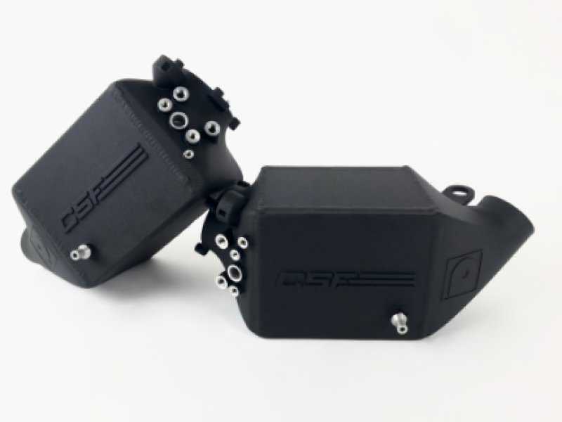 CSF 12-16 BMW M5 (F10) / 12-18 BMW M6 (F06/F12/F13) Twin Charge-Air-Cooler Set - Crinkle Black - Crew Original
