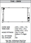 CSF 2011+ BMW 1 Series M / 07-11 BMW 335i / 2009+ BMW Z4 sDrive30i/Z4 sDrive35i (A/T Only) Radiator - Crew Original