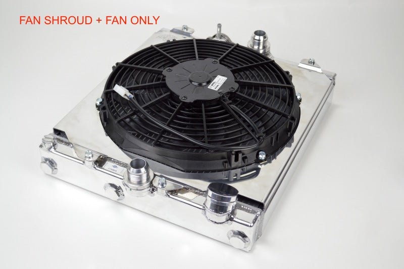 CSF 92-00 Honda Civic All-Aluminum Fan Shroud w/12in SPAL Fan - Crew Original