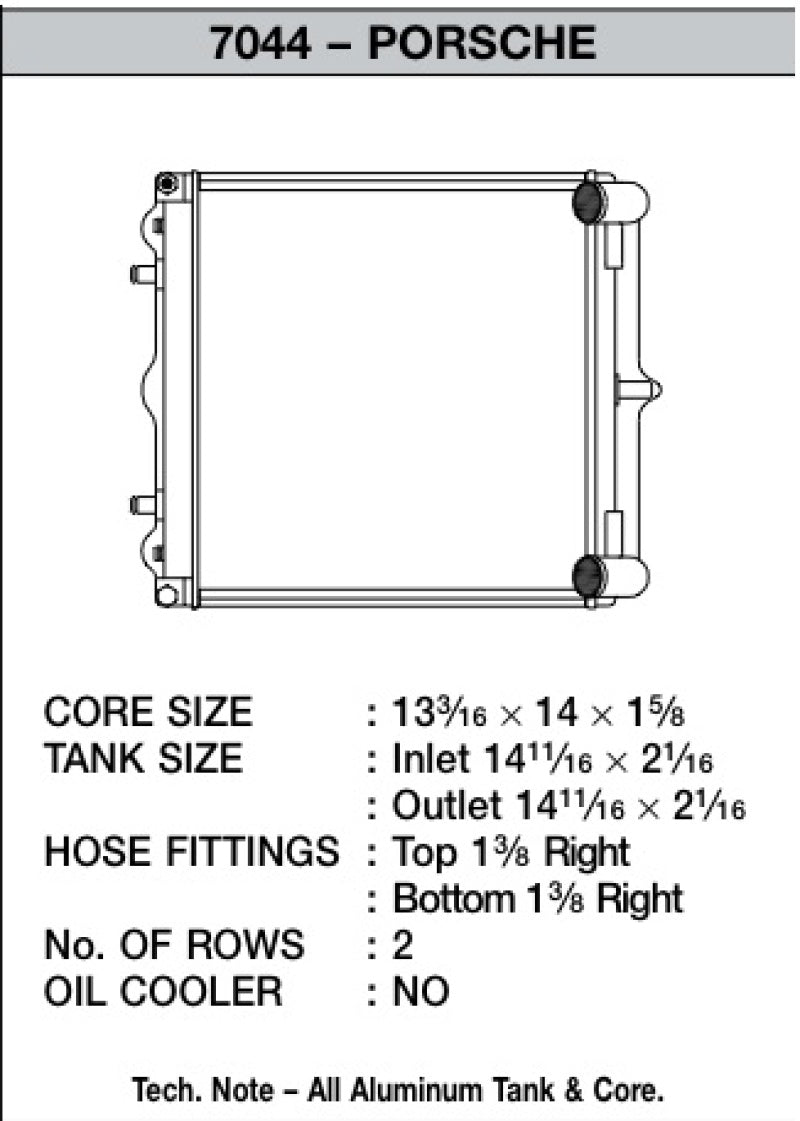 CSF 96-04 Porsche Boxster (986) Radiator (Fits Left & Right Side) - Crew Original