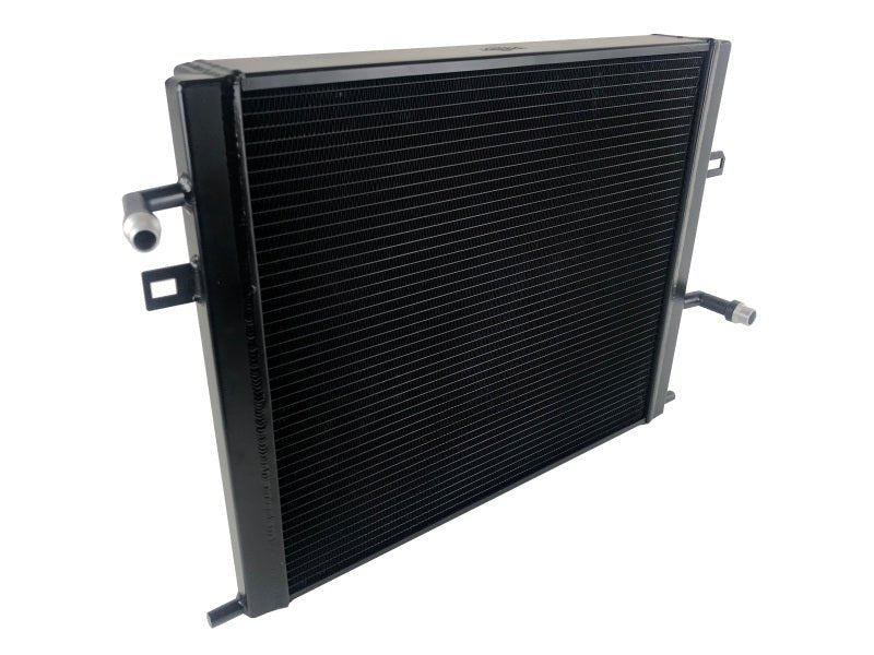 CSF BMW B58/B48 Front Mount Triple-Pass Heat Exchanger w/Rock Guard - Black - Crew Original