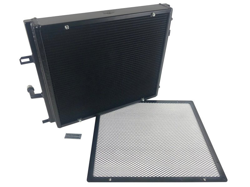 CSF BMW B58/B48 Front Mount Triple-Pass Heat Exchanger w/Rock Guard - Black - Crew Original