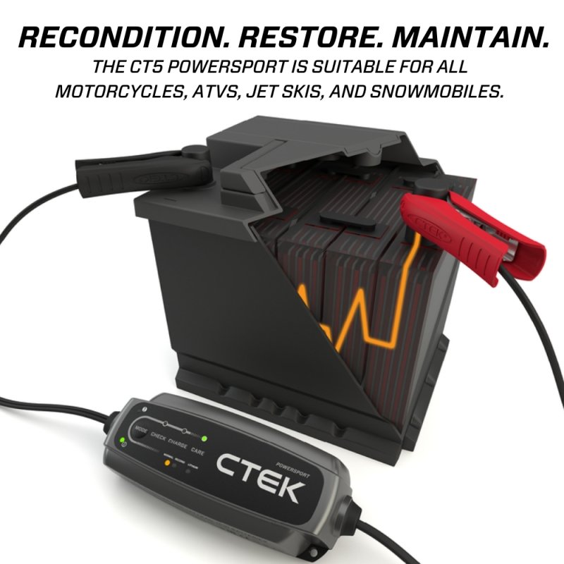 CTEK Battery Charger - CT5 Powersport - 2.3A - Crew Original
