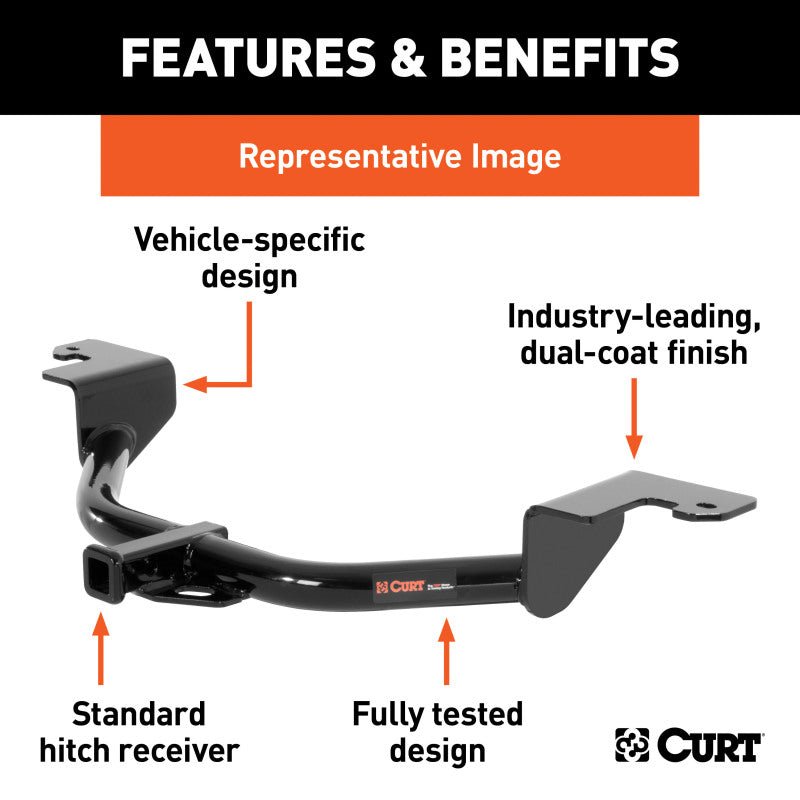 Curt 10-15 Toyota Prius/Prius V Class 1 Trailer Hitch w/1-1/4in Receiver BOXED - Crew Original
