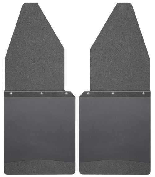 Husky Liners Ford 88-16 F-150/88-99 F-250 12in W Black Top & Weight Kick Back Front Mud Flaps