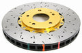 DBA 03-05 Evo 8/9 Front Drilled & Slotted 5000 Series 2 Piece Rotor Assembled w/ Gold Hat - Crew Original