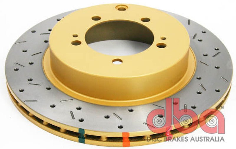 DBA 03-05 Evo 8/9 Rear Drilled & Slotted 4000 Series Rotor - Crew Original
