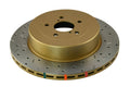DBA 04-07 WRX/STI Turbo 10 Stud Hole Rear Drilled & Slotted 4000 Series Rotor - Crew Original