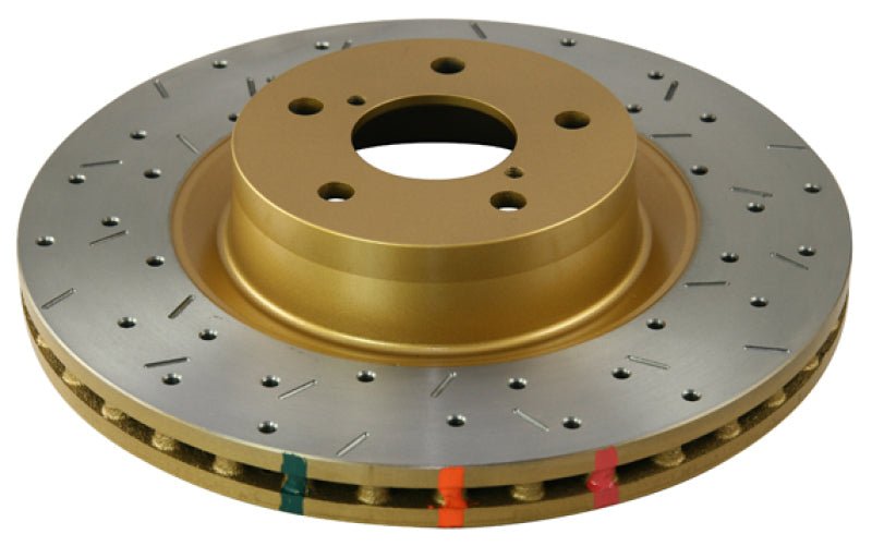 DBA 05-09 Toyota Tacoma (6 lugs) / 06+ Lexus GX470 Front Drilled & Slotted 4000 Series Rotor - Crew Original