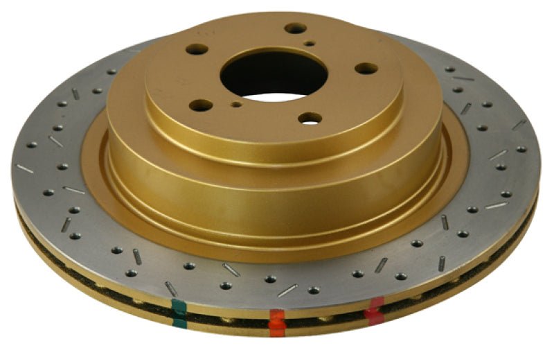 DBA 06-07 WRX / 05-08 LGT Rear Drilled & Slotted 4000 Series Rotor - Crew Original