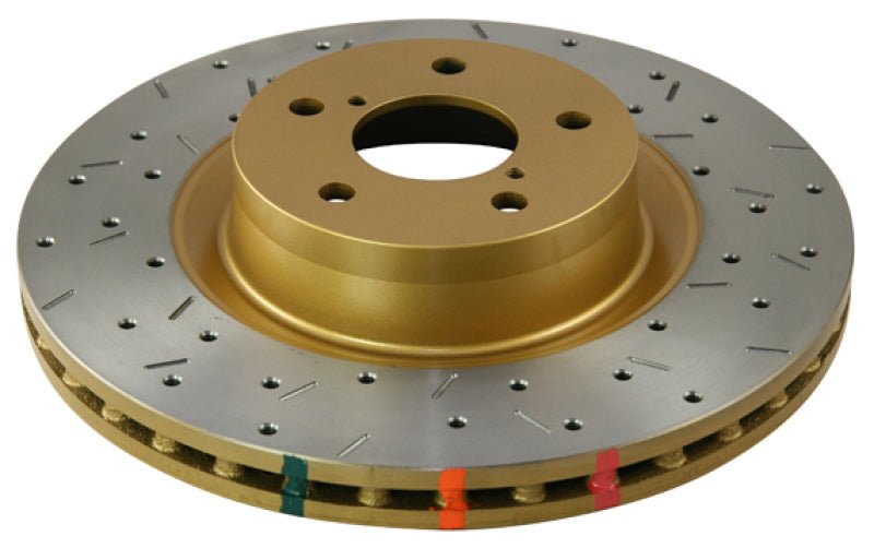 DBA 8/83-89 Toyota Land Cruiser Front Slotted & Cross Drilled 4000 XS Series Rotor - Crew Original