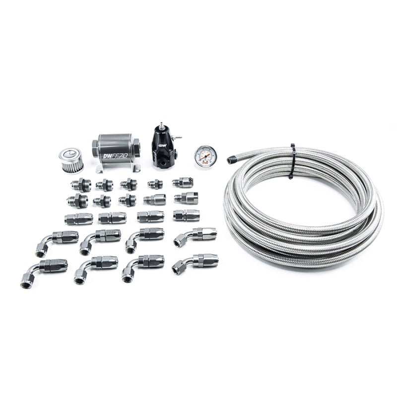 DeatschWerks 01-15 Honda Civic DW400 Pump Module Return Plumbing Kit w/CPE Fuel Lines - Crew Original