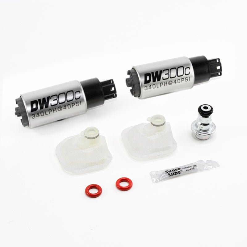 DeatschWerks 09-15 Cadillac CTS-V DW300c (2) 340 LPH In-Tank Fuel Pumps w/ Install Kit - Crew Original