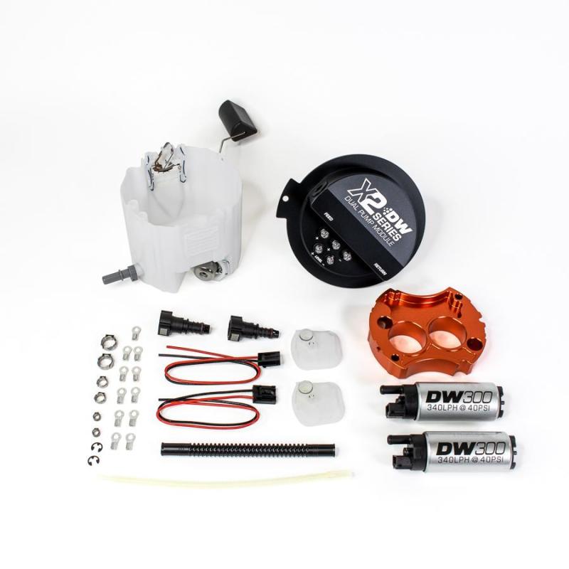 DeatschWerks 10-15 Chevy Camaro LS 3.7 V6/ SS LS3 X2 Series Fuel Pump Module w 2 DW300s - Crew Original