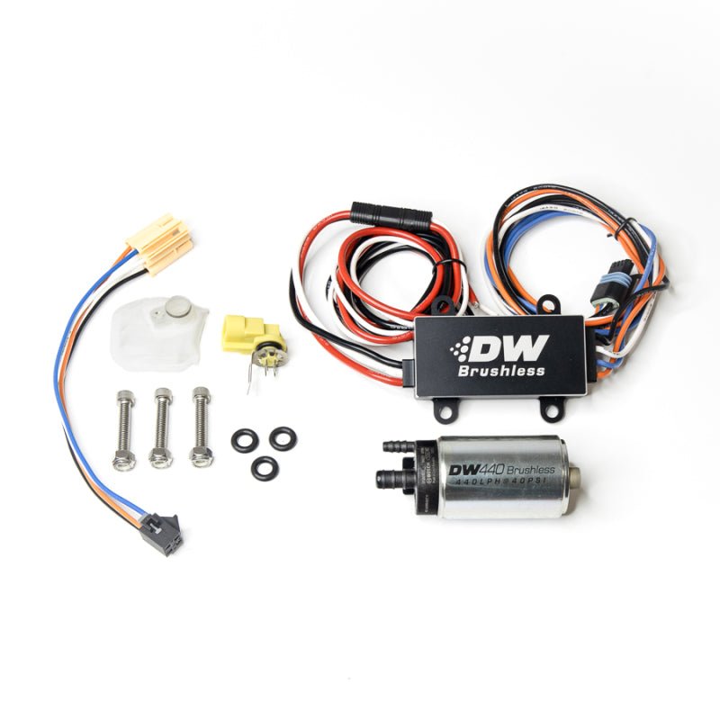 DeatschWerks 14-19 Ford Fiesta ST 440lph InTank Brushless Fuel Pump w/9-0912 Instl kit/C102 Contrllr - Crew Original