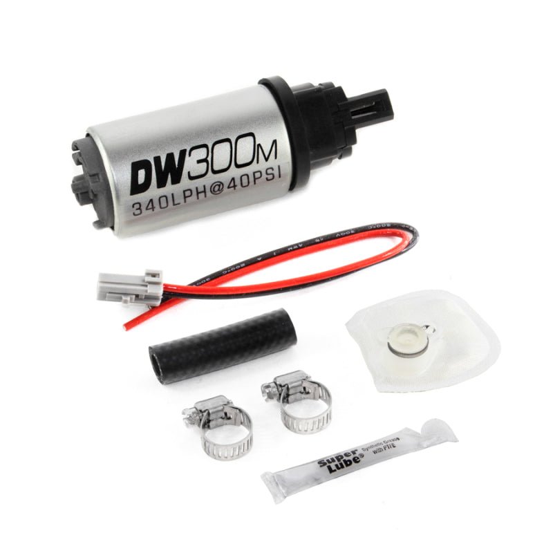 DeatschWerks 340 LPH Ford In-Tank Fuel Pump DW300M Series w/ 05-10 Mustang V6 / V8 Install Kit - Crew Original