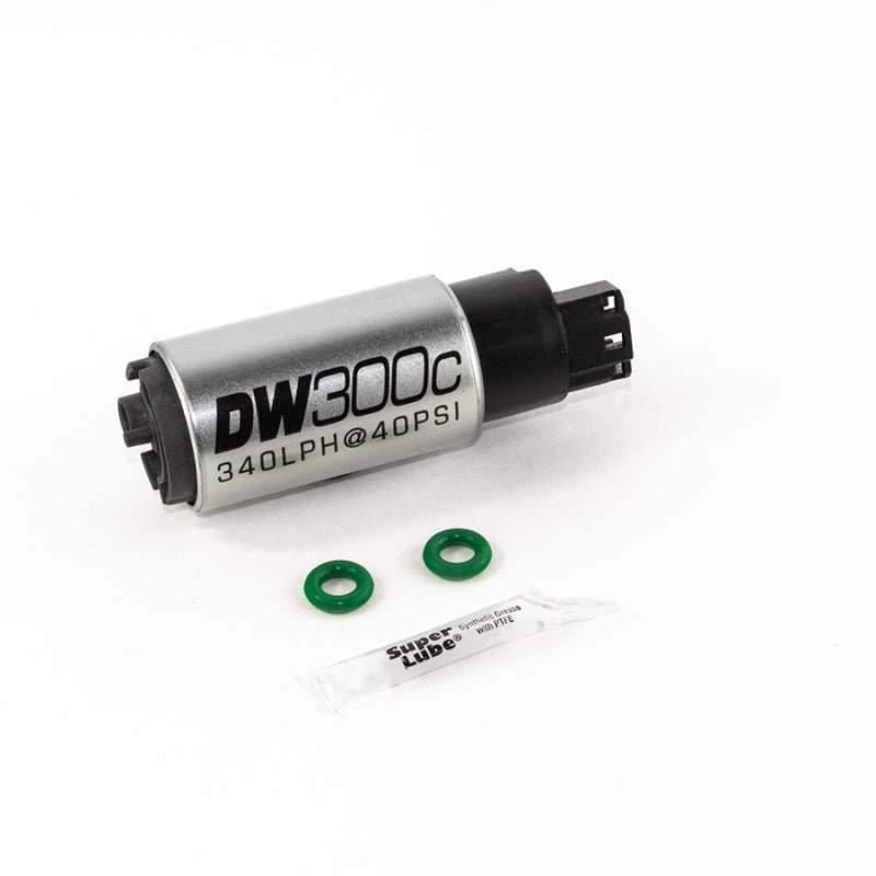 DeatschWerks 340lph DW300C Compact Fuel Pump w/ 02-06 RSX Set Up Kit (w/o Mounting Clips) - Crew Original
